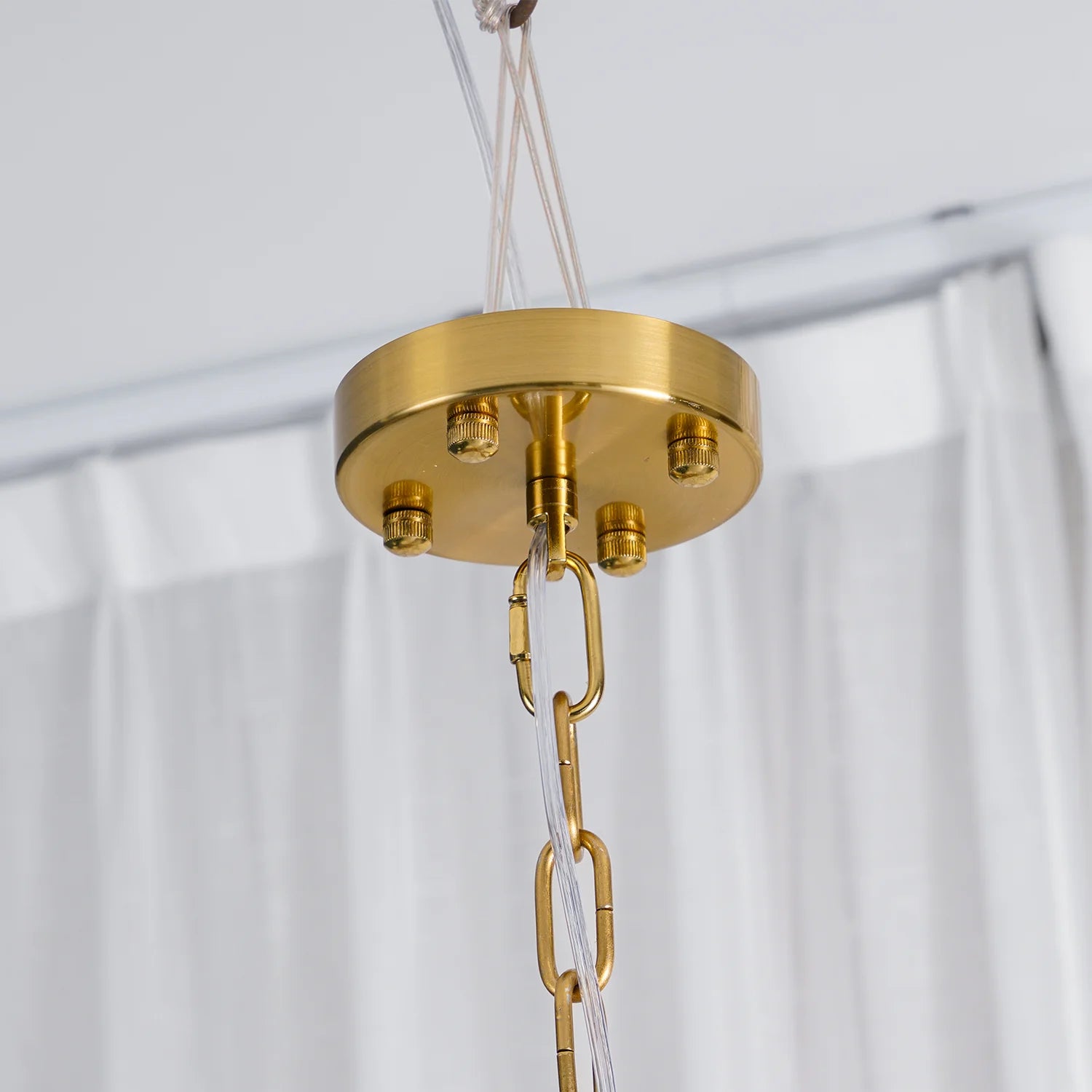 Alessio Vintage Luxury Metal Glass Chandelier Living Dining Room Bedroom