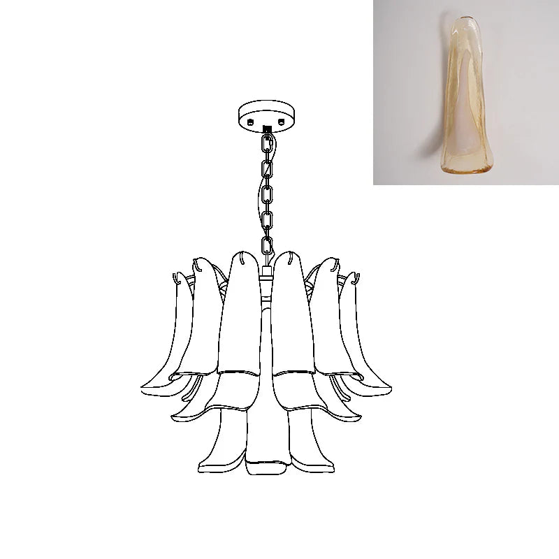 Marilyn Vintage Luxe Métal Verre Lustre Salon Salle à Manger Chambre