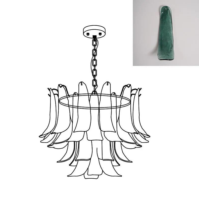 Marilyn Vintage Luxe Métal Verre Lustre Salon Salle à Manger Chambre