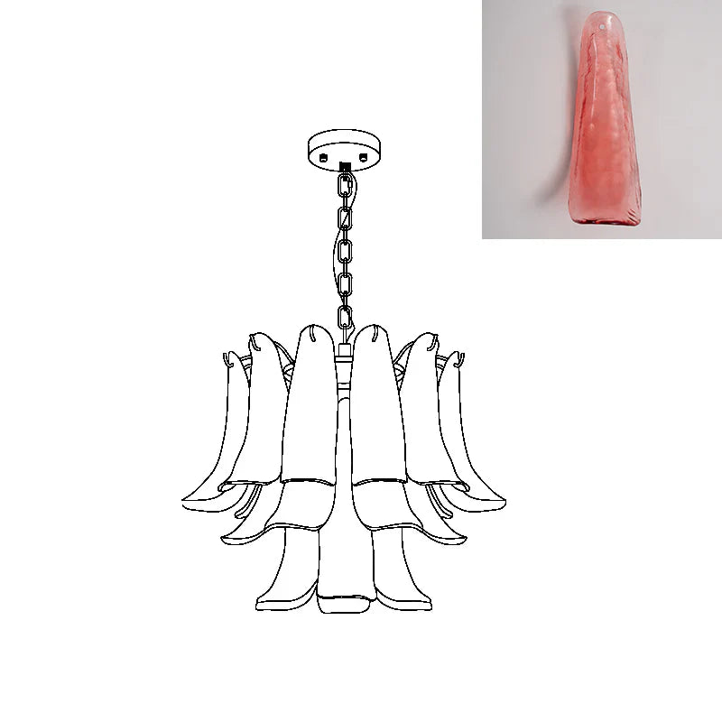 Marilyn Vintage Luxe Métal Verre Lustre Salon Salle à Manger Chambre