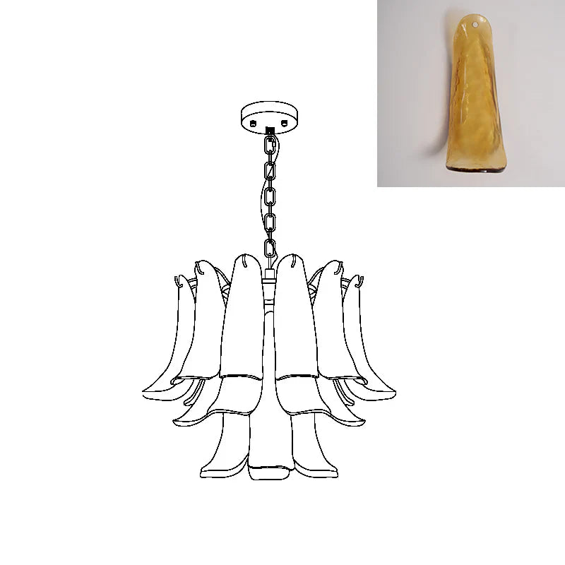 Marilyn Vintage Luxe Métal Verre Lustre Salon Salle à Manger Chambre