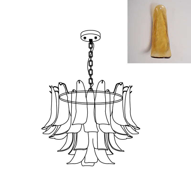 Marilyn Vintage Luxe Métal Verre Lustre Salon Salle à Manger Chambre