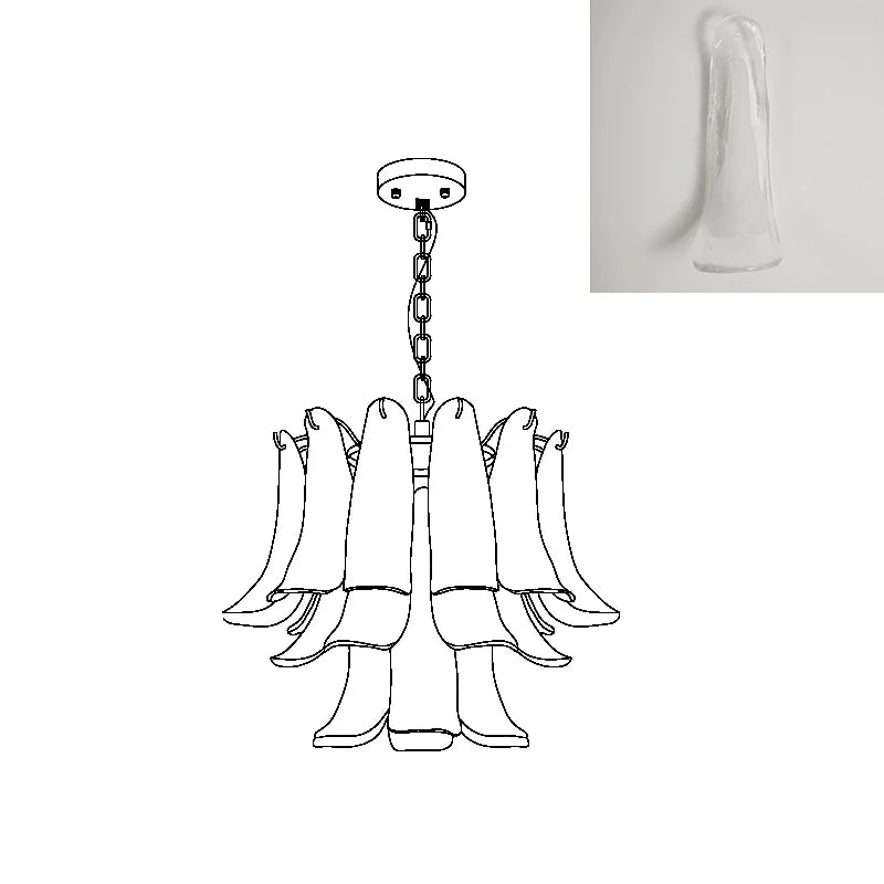 Marilyn Vintage Luxe Métal Verre Lustre Salon Salle à Manger Chambre