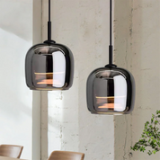 Pendant Light Black Glass LED - TANIUM | Nordic Style