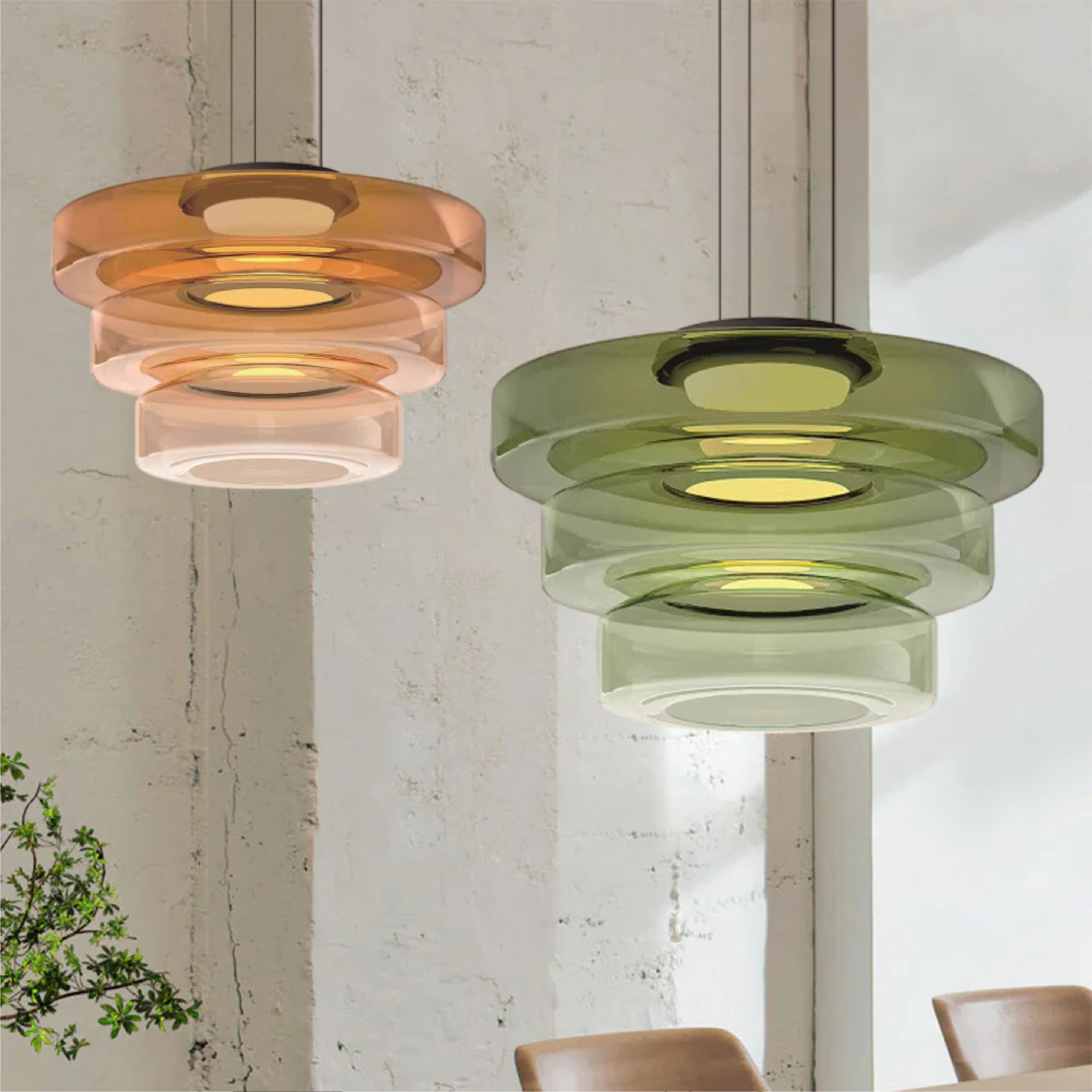 Pendant Light Smoke Grey Glass - TORSUS | Elegant Design