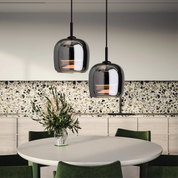 Pendant Light Black Glass LED - TANIUM | Nordic Style