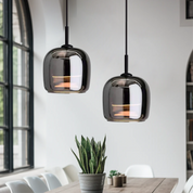 Pendant Light Black Glass LED - TANIUM | Nordic Style