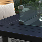 Gas Fire Pit Table, 50,000 BTU, 81×81cm, Grey