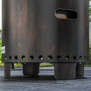 Smokeless Fire Pit Metal Wood-burning, Black