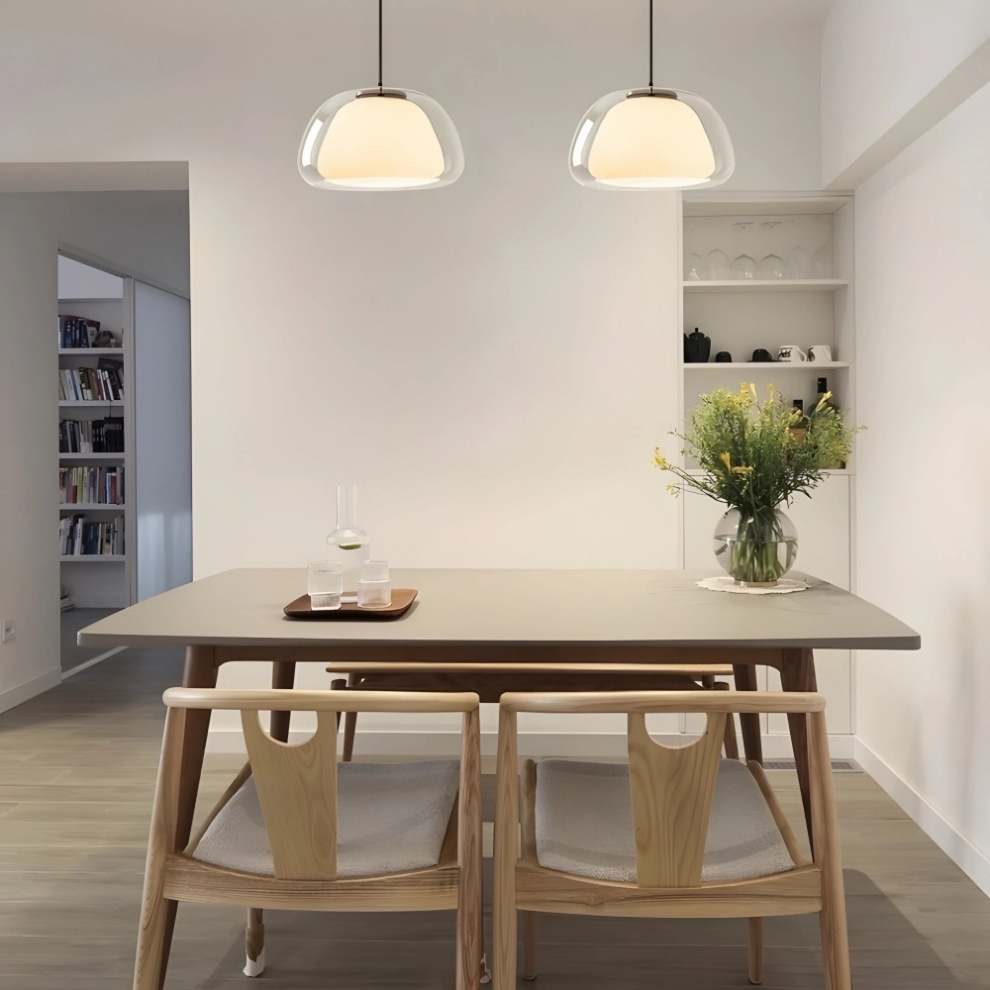 Pendant Light Milk Glass - TURBAN | Elegant Lighting