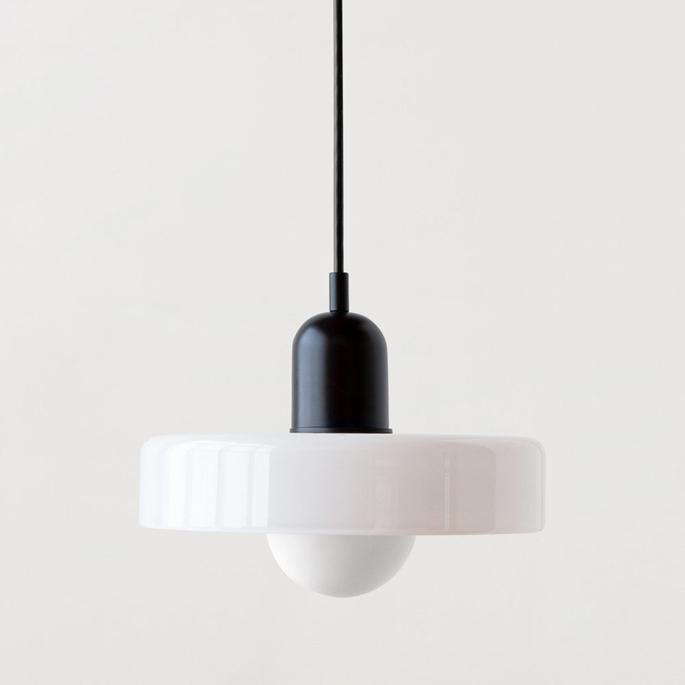 Pendant Light Green Glass Red - MODUSX | Bauhaus Style