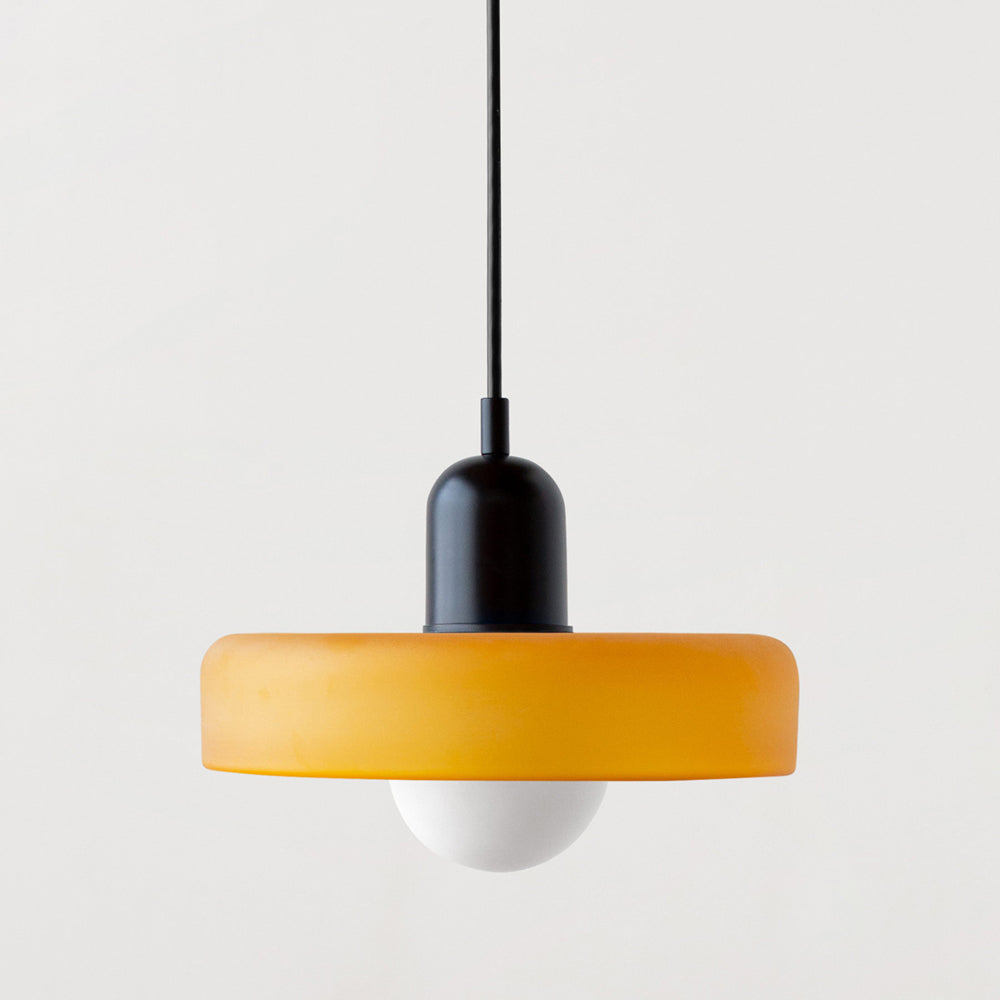 Pendant Light Green Glass Red - MODUSX | Bauhaus Style