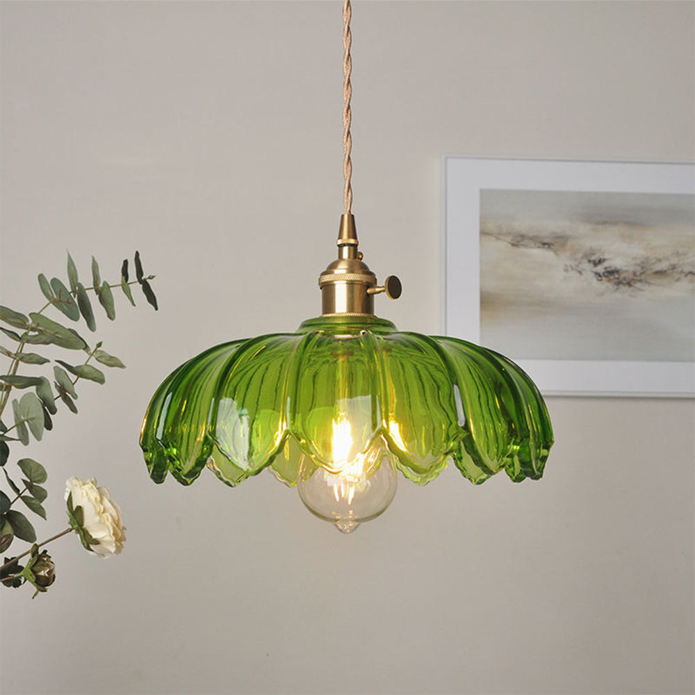 Pendant Light Amber Glass - SADIRA | Romantic Lighting