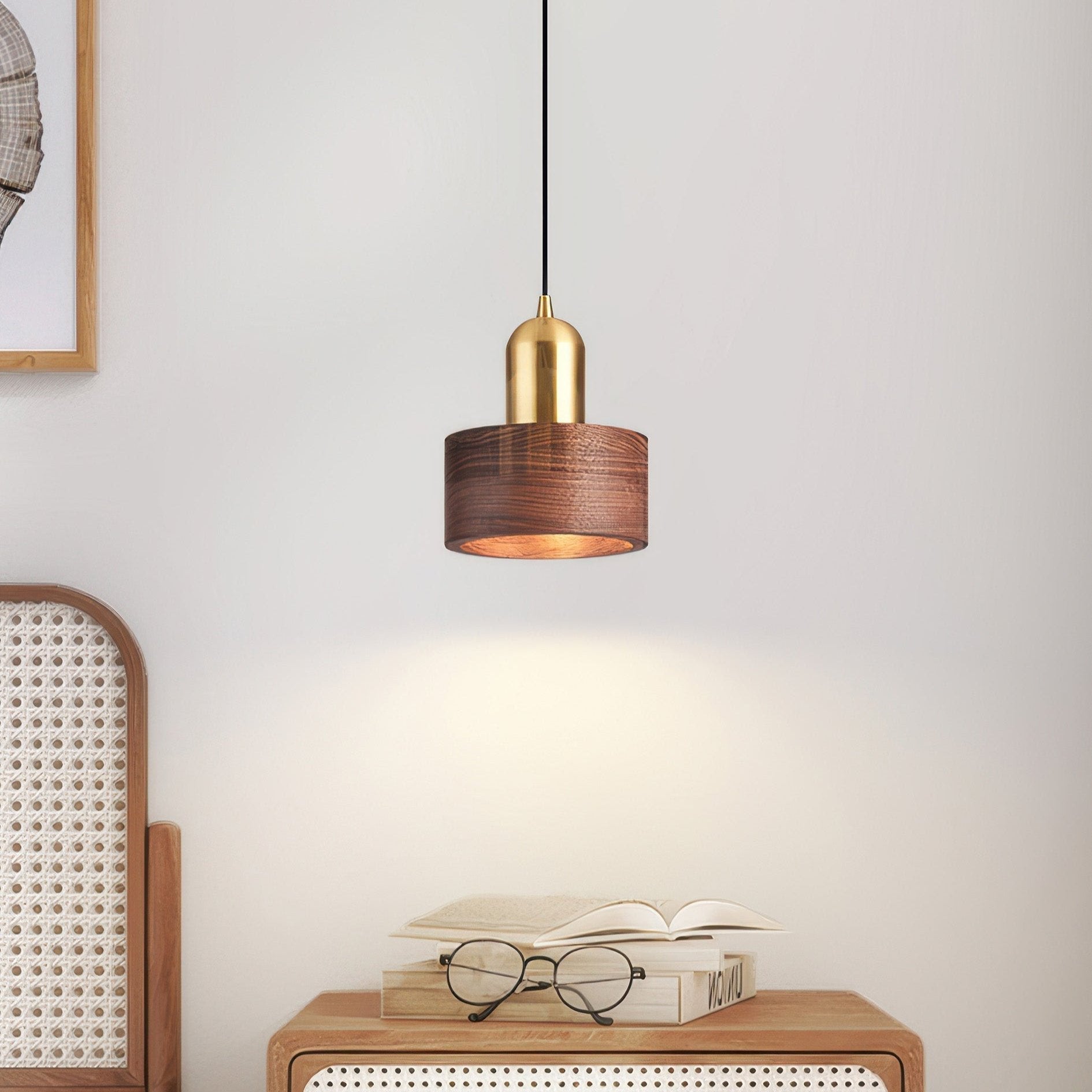 Pendant Light Walnut Brass - RIXONX | Tranquility