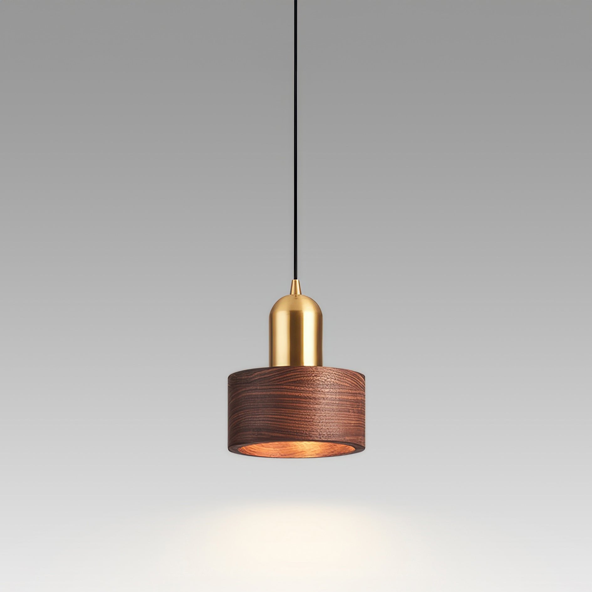 Pendant Light Walnut Brass - RIXONX | Tranquility