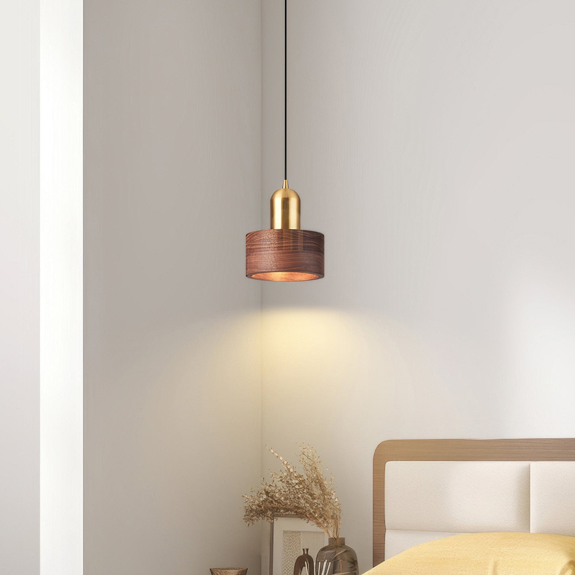 Pendant Light Walnut Brass - RIXONX | Tranquility