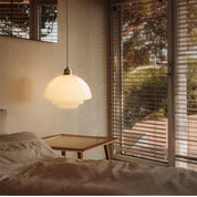 Pendant Light Brass White Glass - RIGELX | Elegant Style