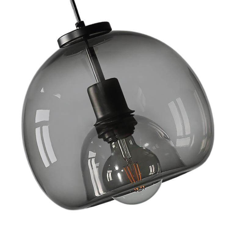 Pendant Light Smoky Glass Adjustable - VELOSX | Elegant Lighting