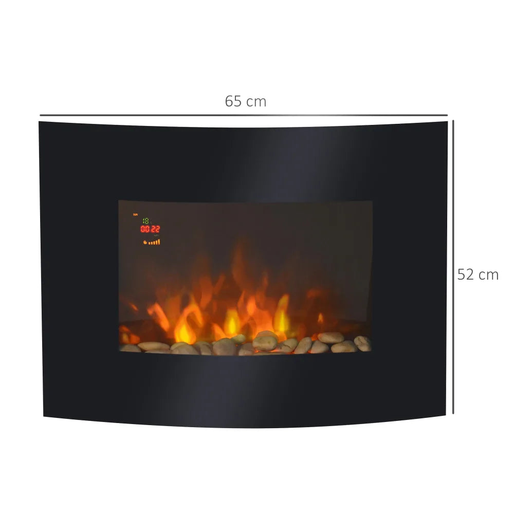 Electric Fireplace – Wall Mount, 65cm Width | Ambient Glow & Warmth - Image 5