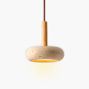 Pendant Light Travertine LED - STRATA | Tranquil Glow