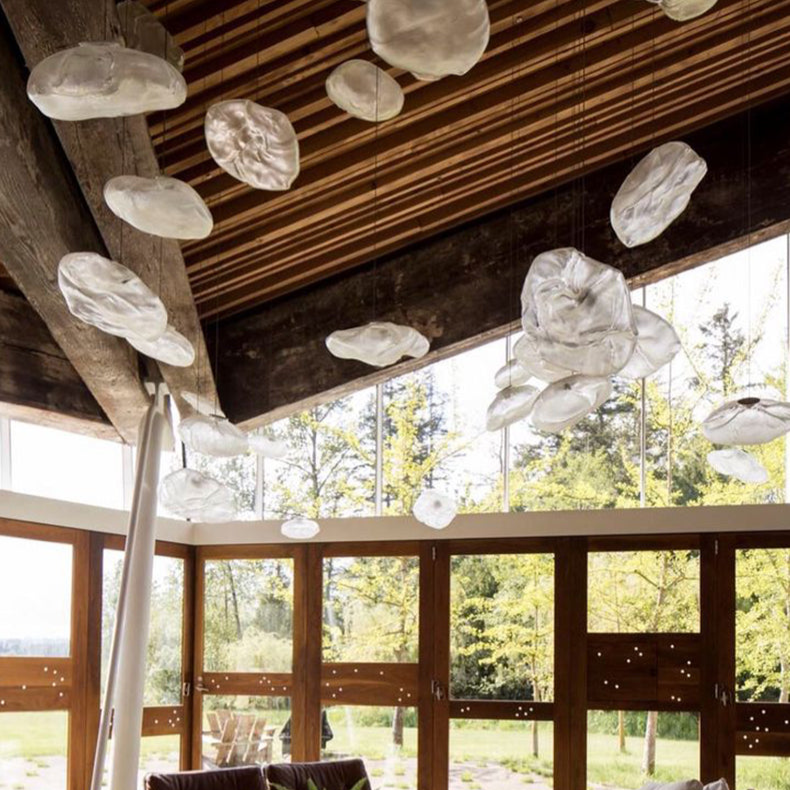 Pendant Light Hand-blown Glass Amber - VIRTUS | Elegance