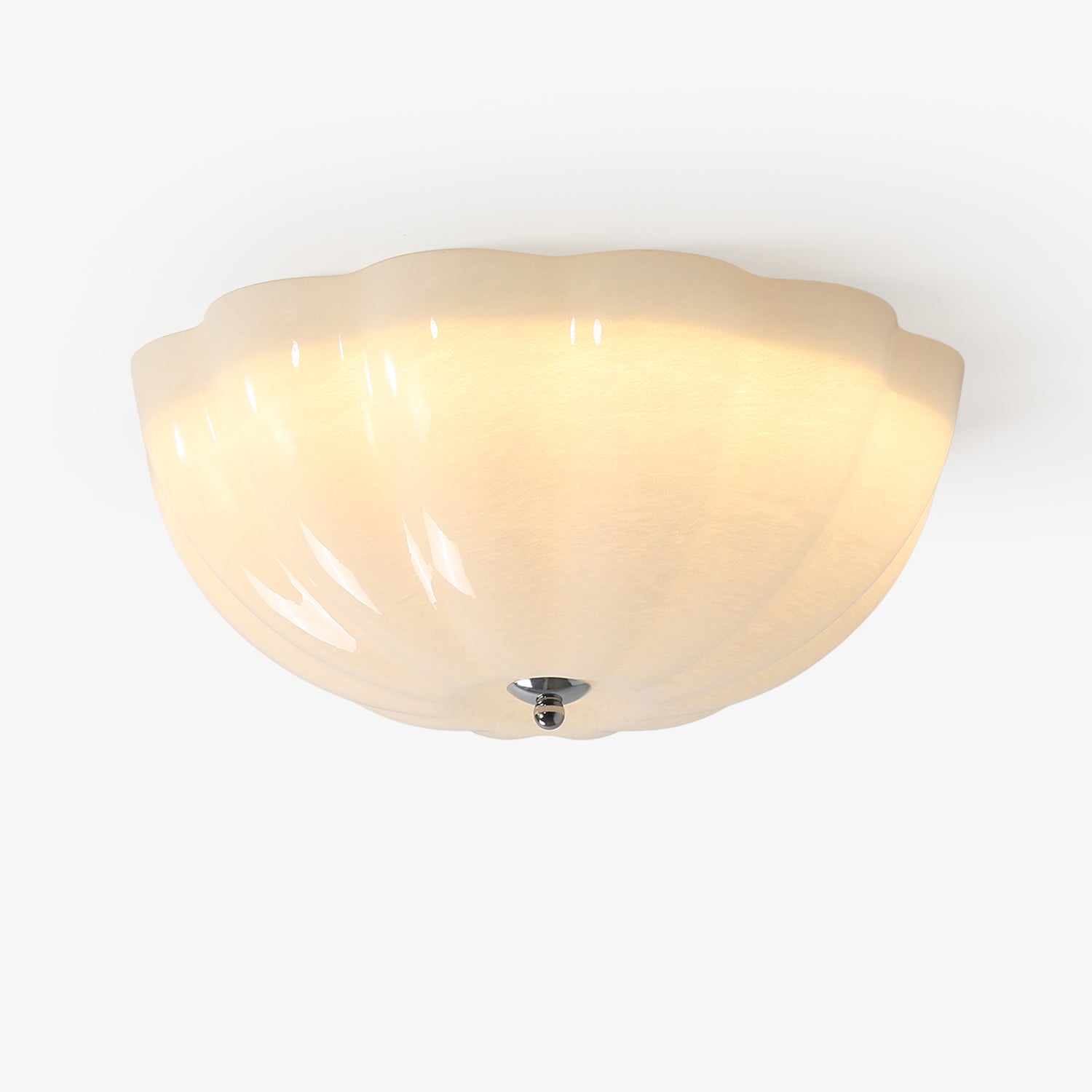 Ceiling Light Opal Glass LED - COBALT | Warm Light