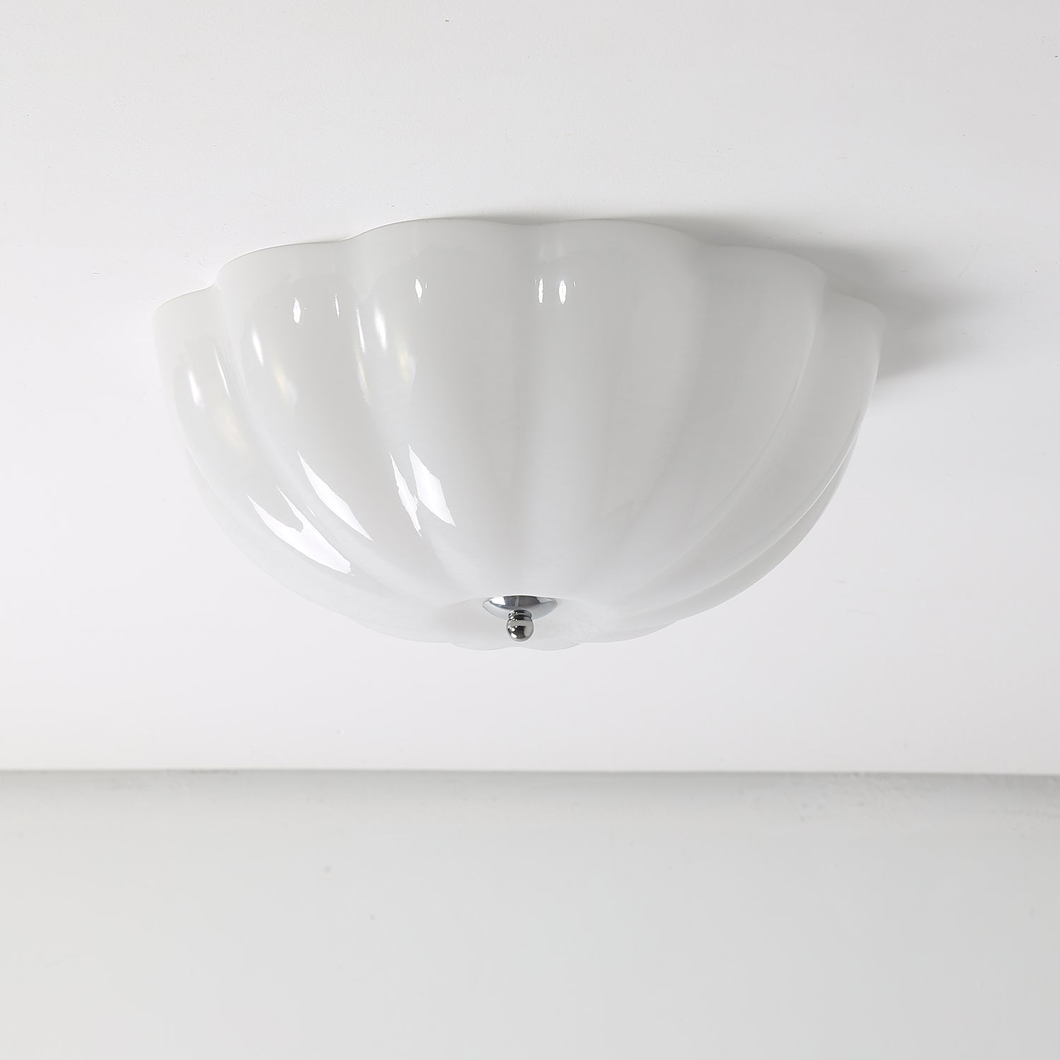 Ceiling Light Opal Glass LED - COBALT | Warm Light