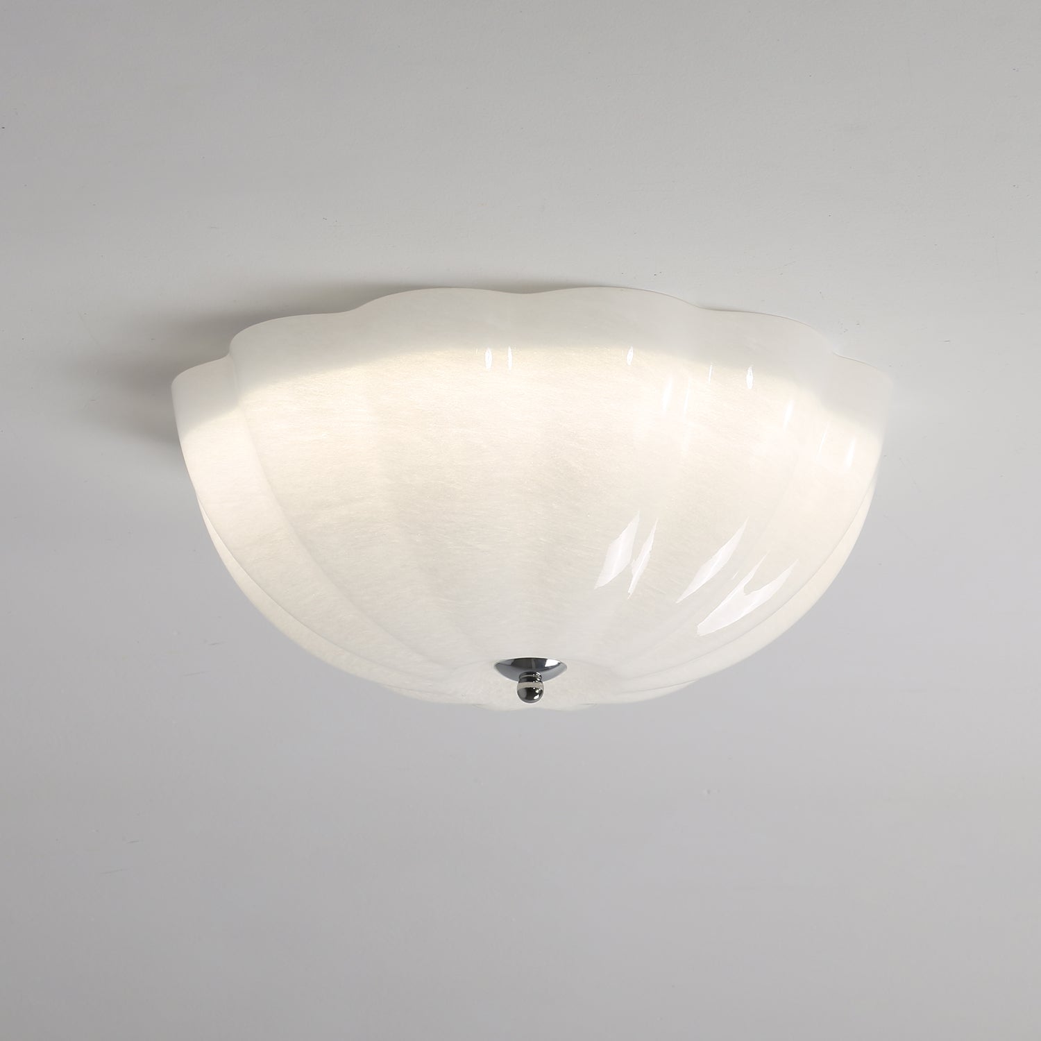 Ceiling Light Opal Glass LED - COBALT | Warm Light