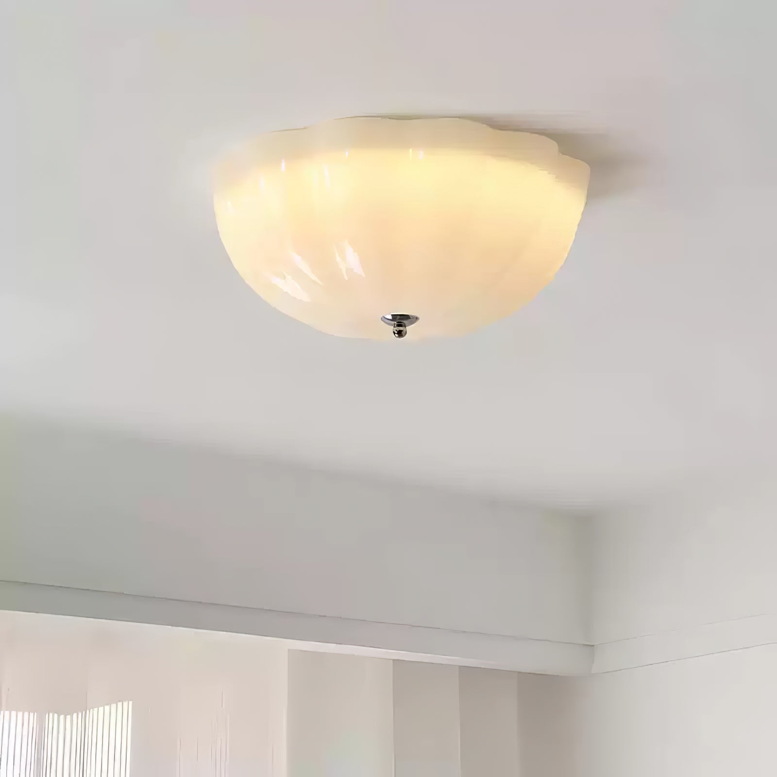Ceiling Light Opal Glass LED - COBALT | Warm Light