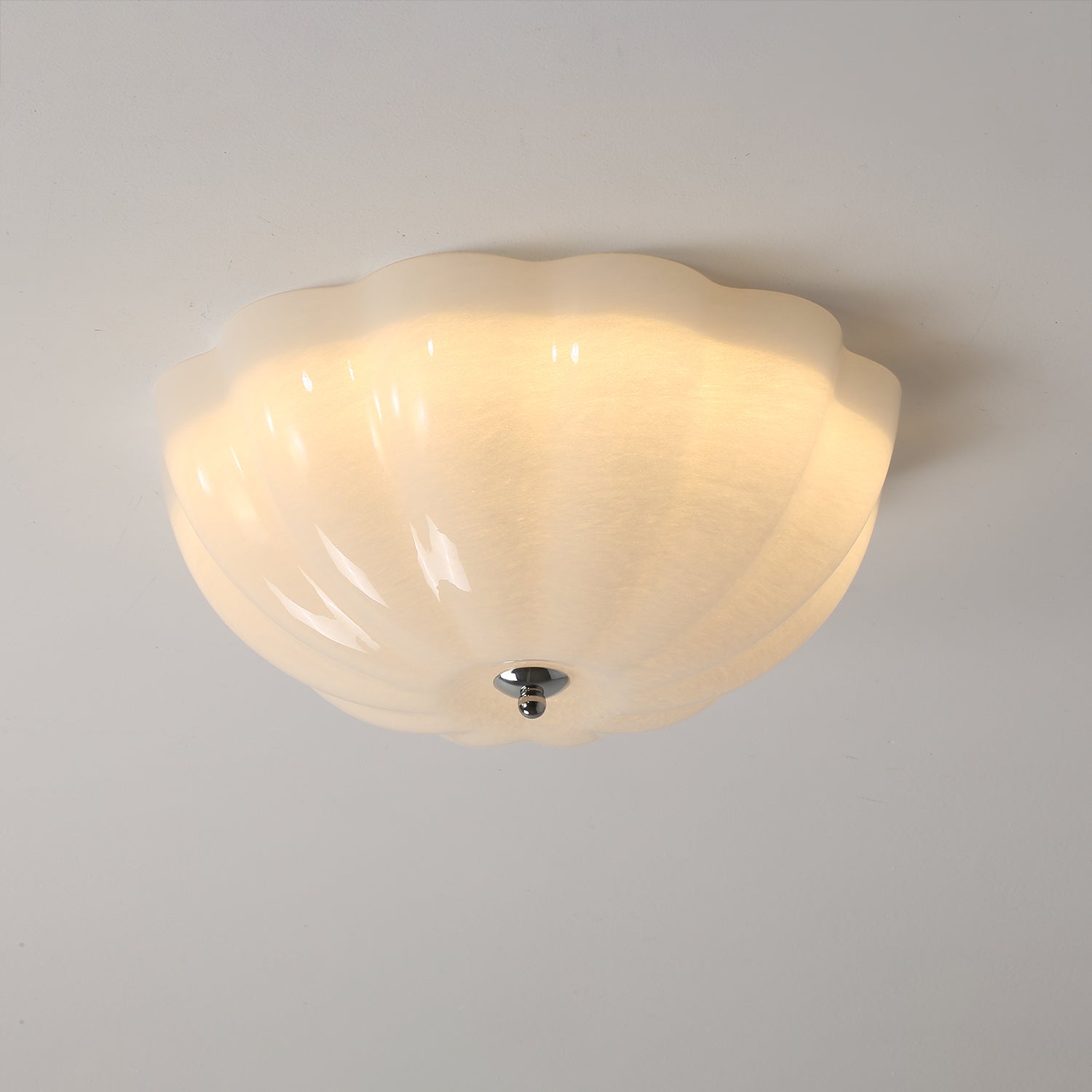 Ceiling Light Opal Glass LED - COBALT | Warm Light