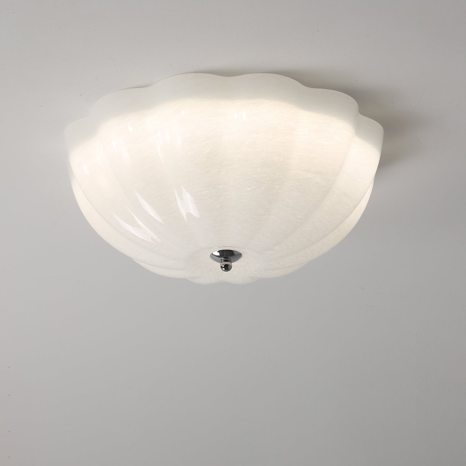 Ceiling Light Opal Glass LED - COBALT | Warm Light