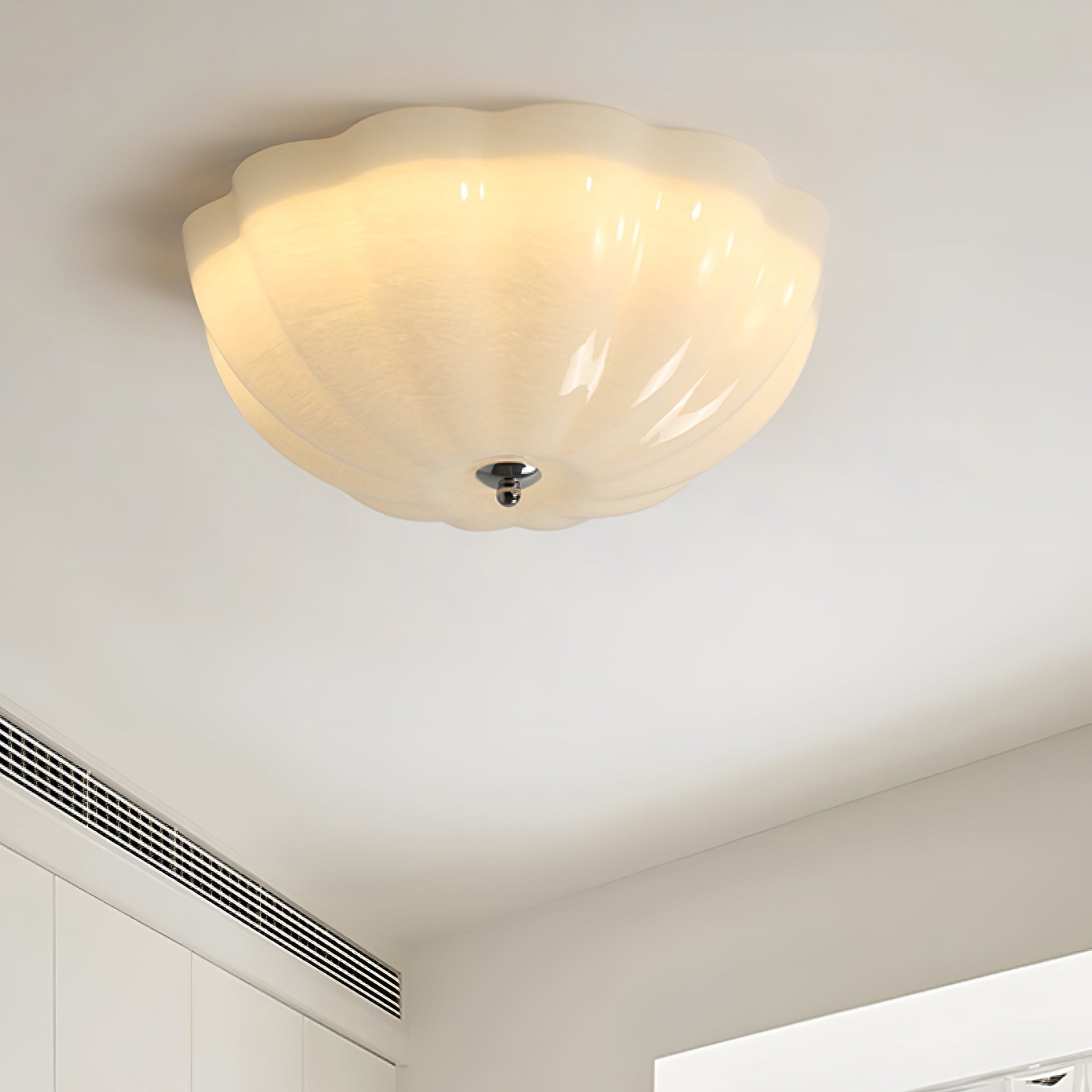 Ceiling Light Opal Glass LED - COBALT | Warm Light