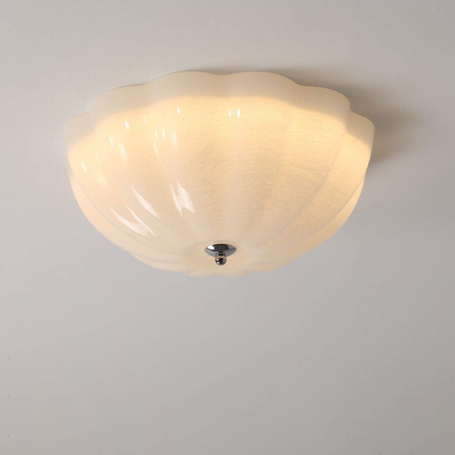 Ceiling Light Opal Glass LED - COBALT | Warm Light