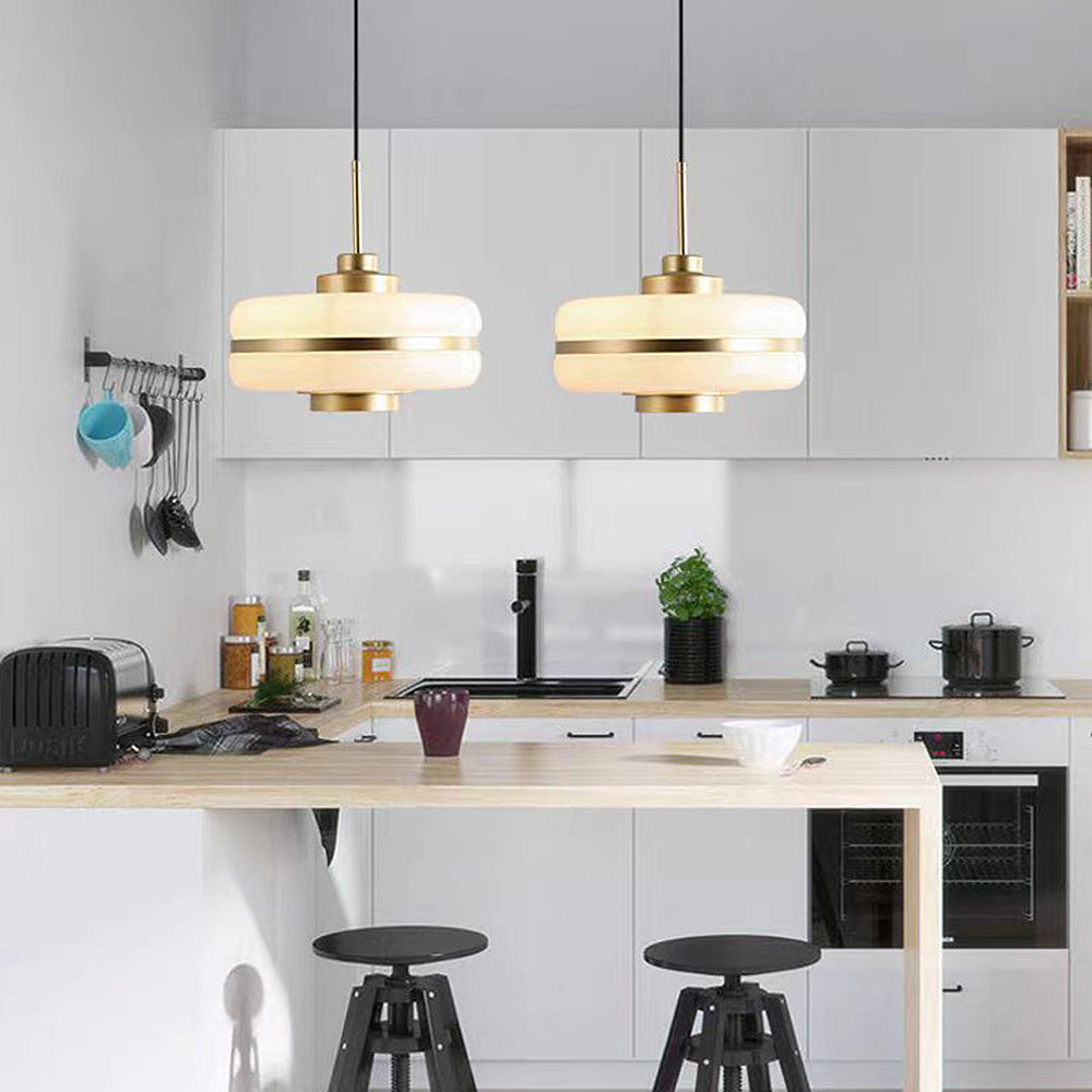 Pendant Light Glass Metal - SYRMAX | Warm Ambiance
