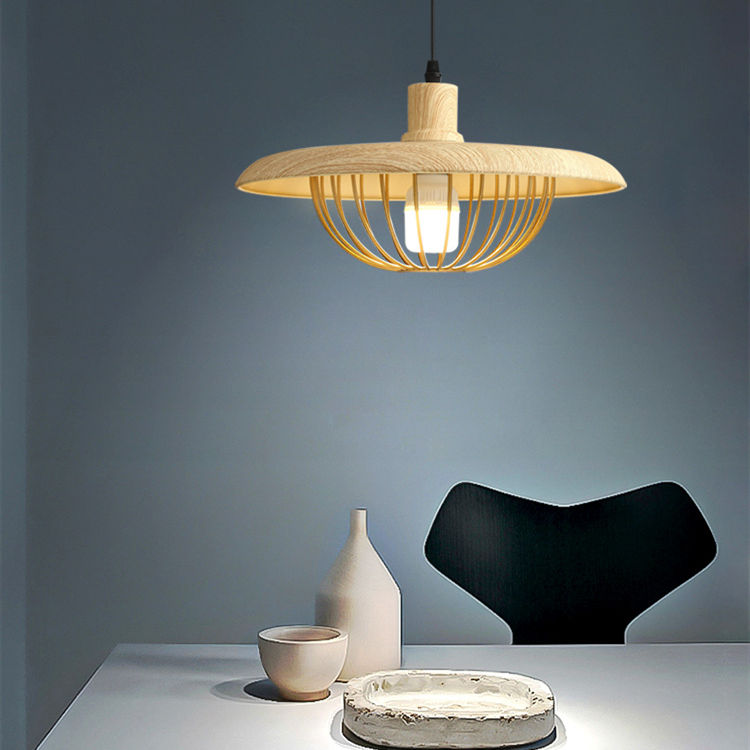 Pendant Light Wood Grain Black - ZYLOXA | Nordic Style