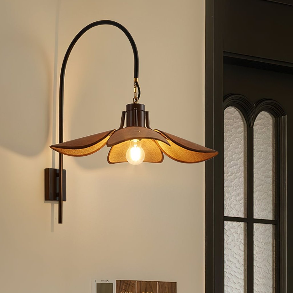 Wall Light Linen Wood - ANTRIA | Natural Elegance