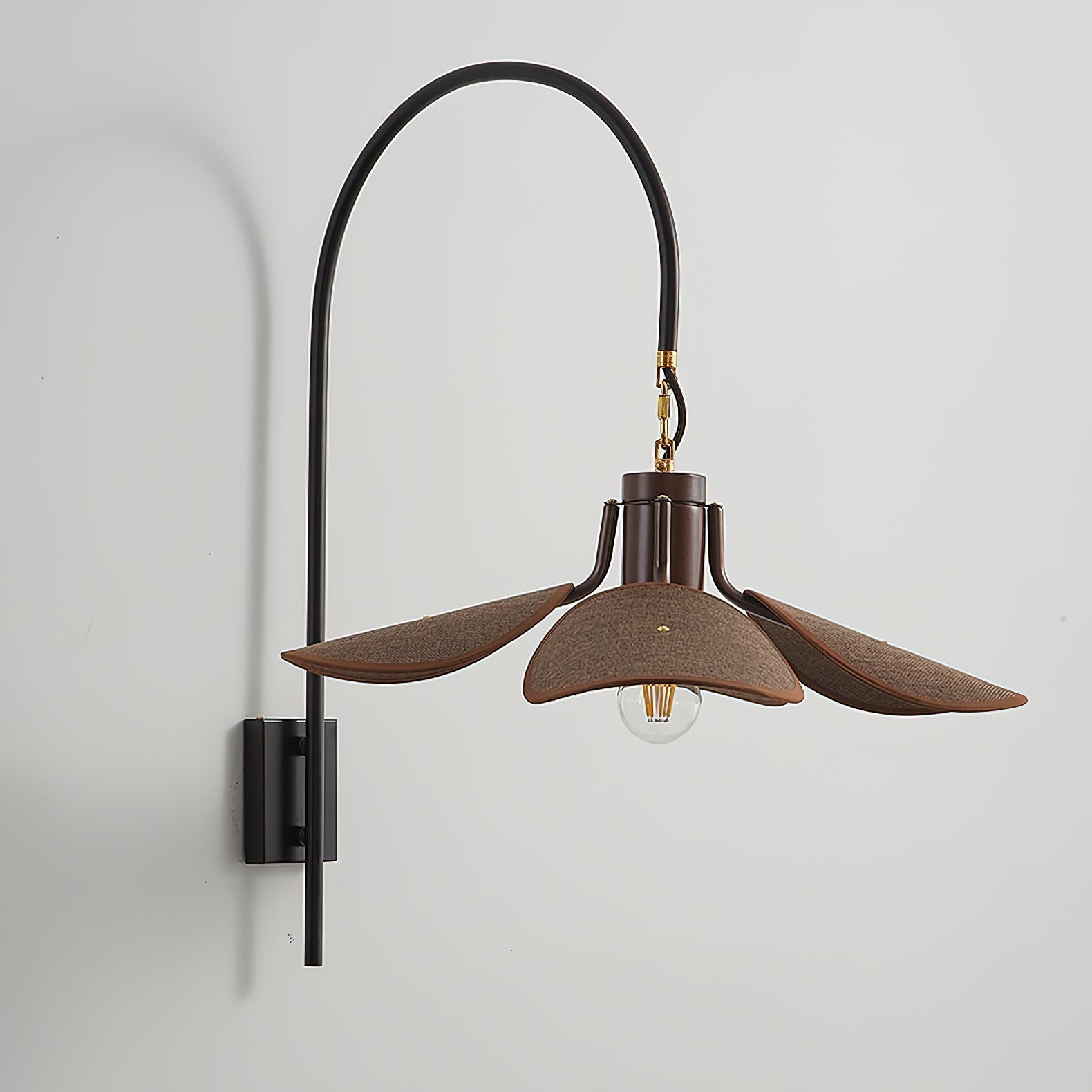 Wall Light Linen Wood - ANTRIA | Natural Elegance