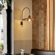 Wall Light Linen Wood - ANTRIA | Natural Elegance