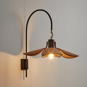 Wall Light Linen Wood - ANTRIA | Natural Elegance