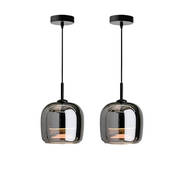 Pendant Light Black Glass LED - TANIUM | Nordic Style