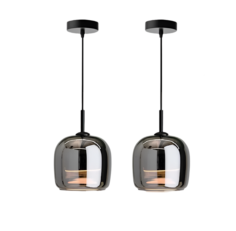 Pendant Light Black Glass LED - TANIUM | Nordic Style