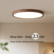 Ceiling Light Walnut Ultra-Thin - AURIGA | Modern Elegance