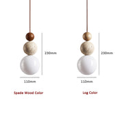 Pendant Light Travertine Stone - TOROID | Elegant Glow