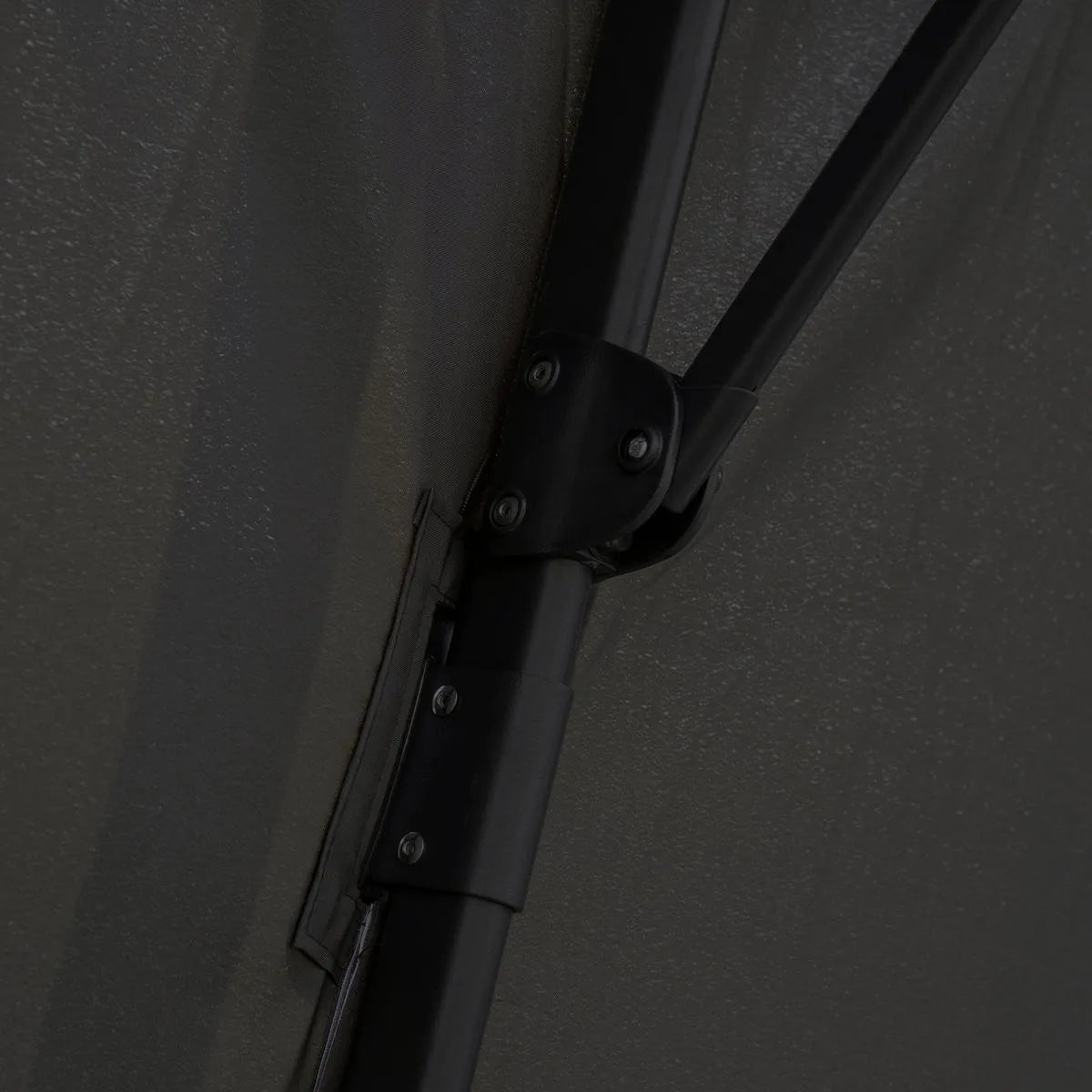 Cantilever Parasol 360° Rotation Angle Adjustment Outdoor Market Garden Umbrella, Dark Grey
