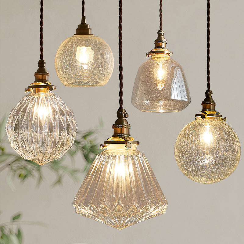 Pendant Light Crystal Glass E27 - RAPIER | Elegance