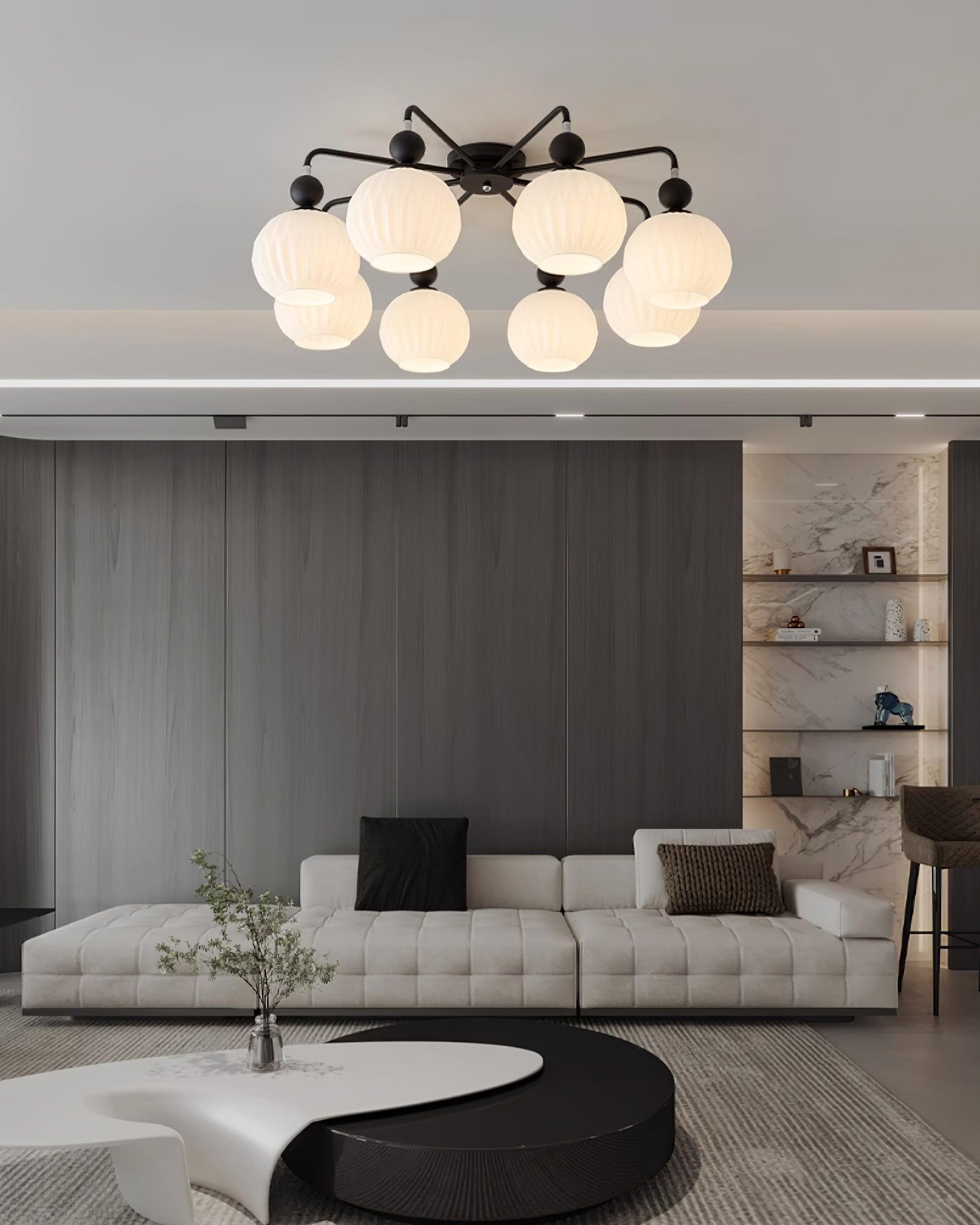 Ceiling Light Pumpkin Matcha - CARBON | Luxury Style