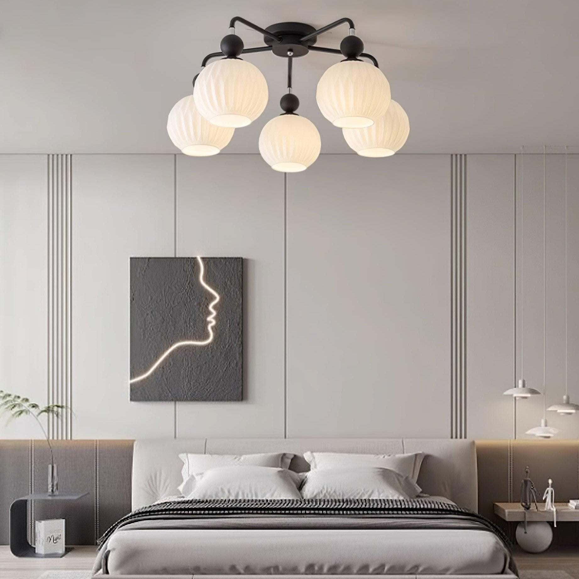 Ceiling Light Pumpkin Matcha - CARBON | Luxury Style