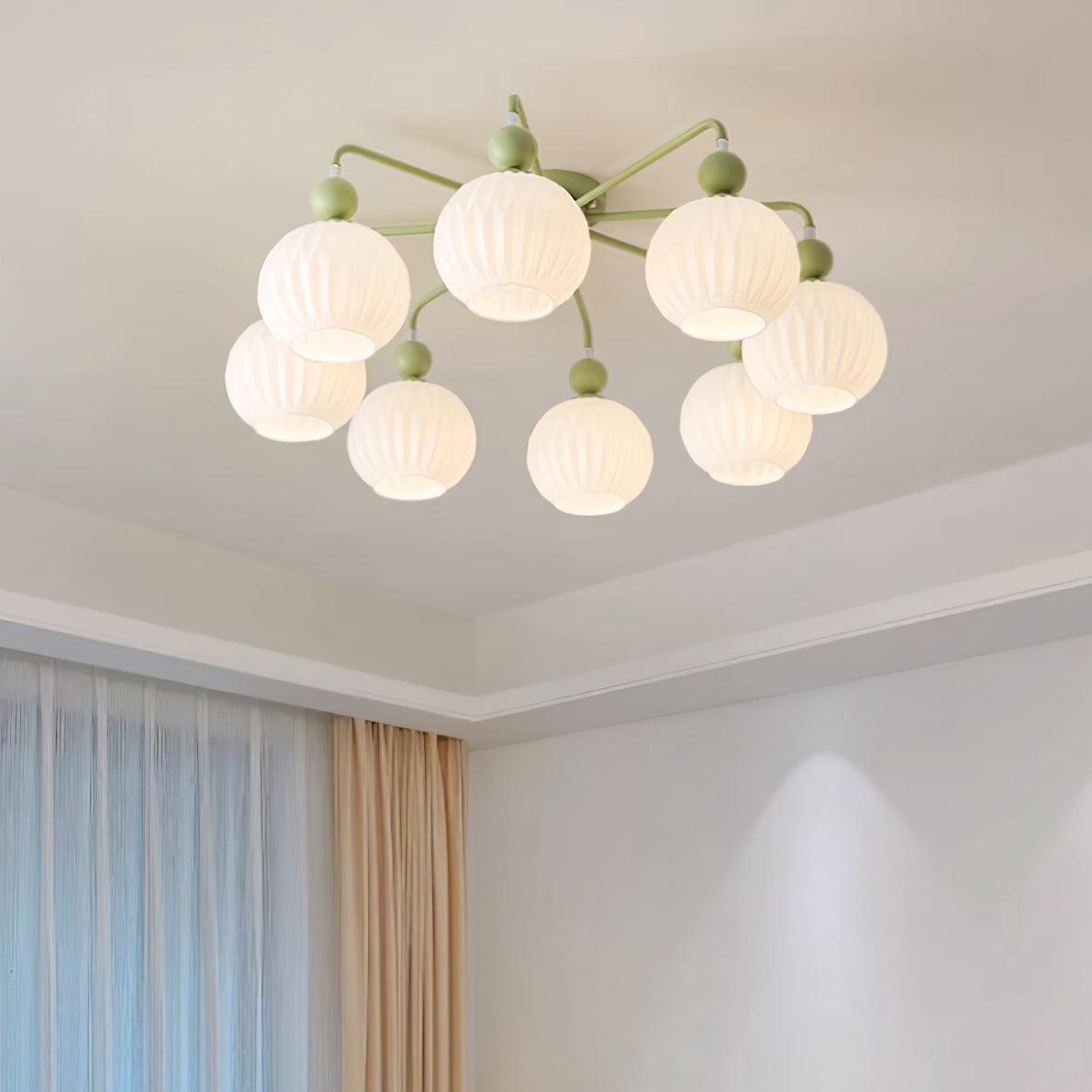 Ceiling Light Pumpkin Matcha - CARBON | Luxury Style