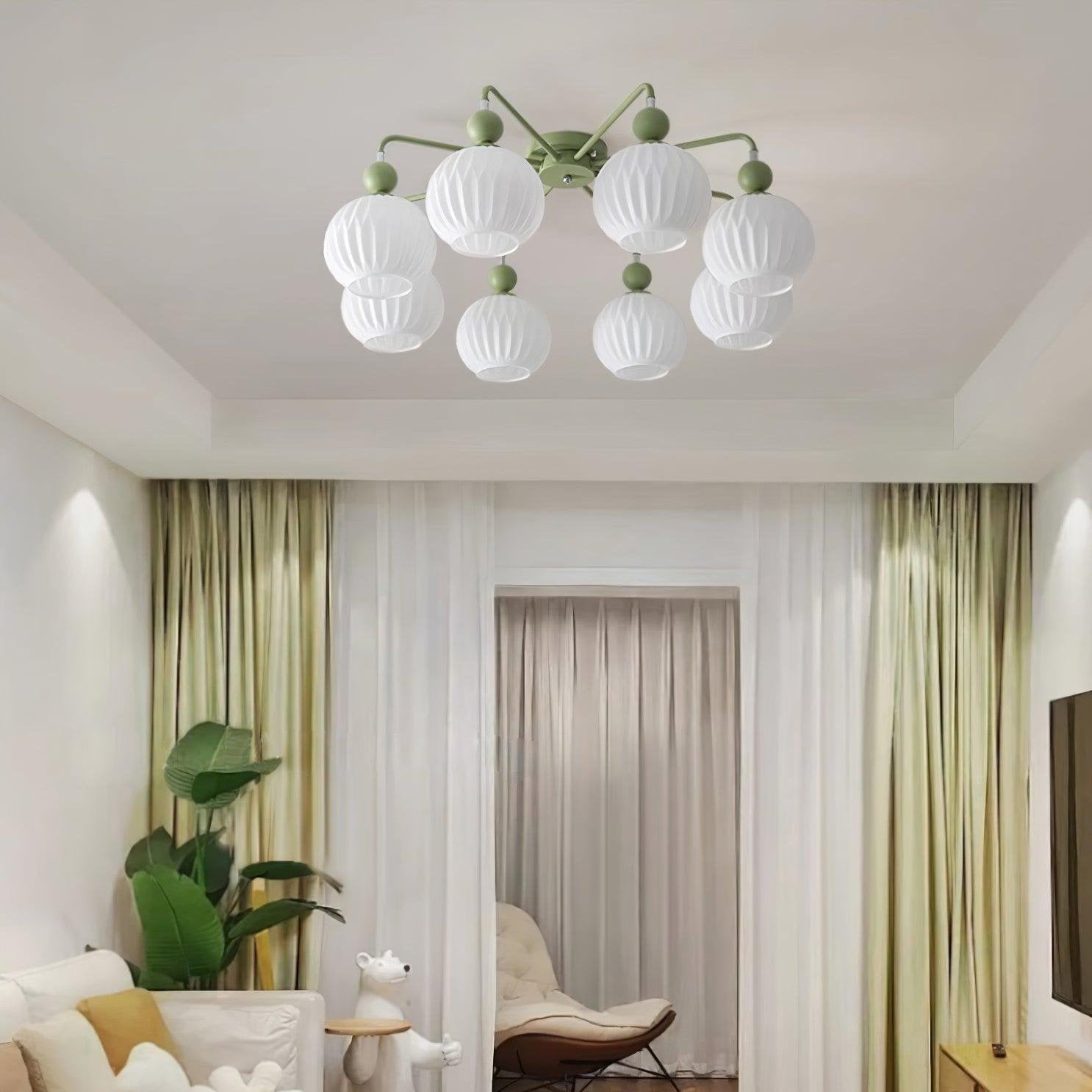 Ceiling Light Pumpkin Matcha - CARBON | Luxury Style