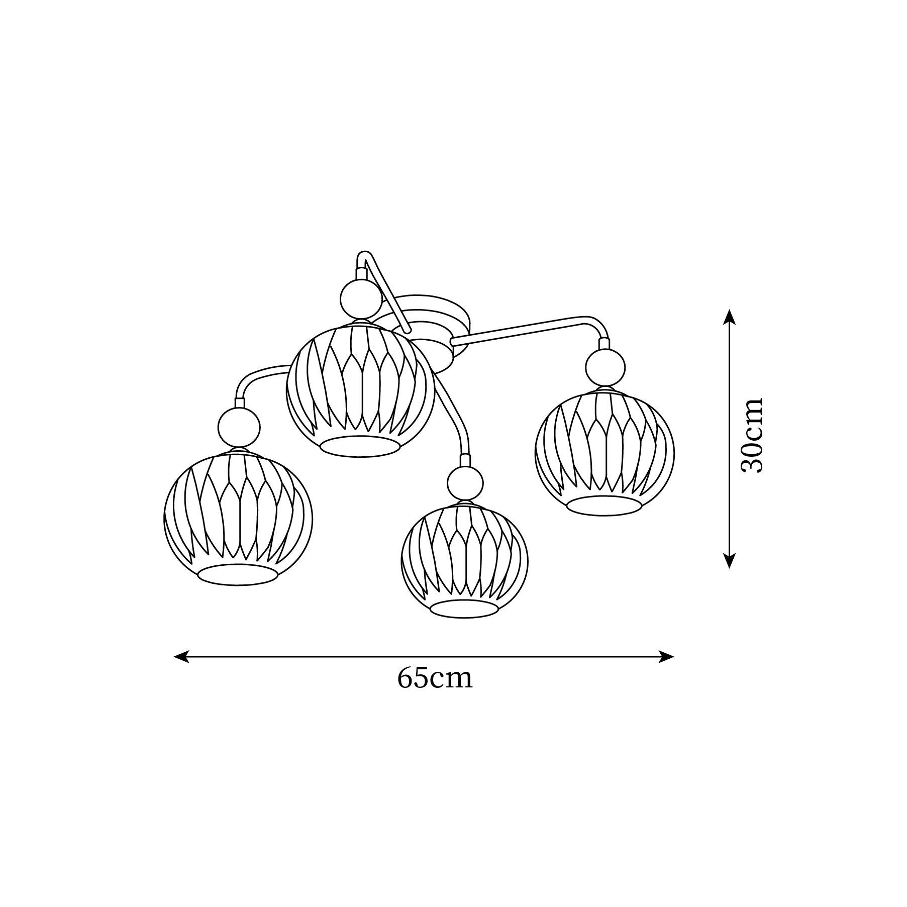 Ceiling Light Pumpkin Matcha - CARBON | Luxury Style